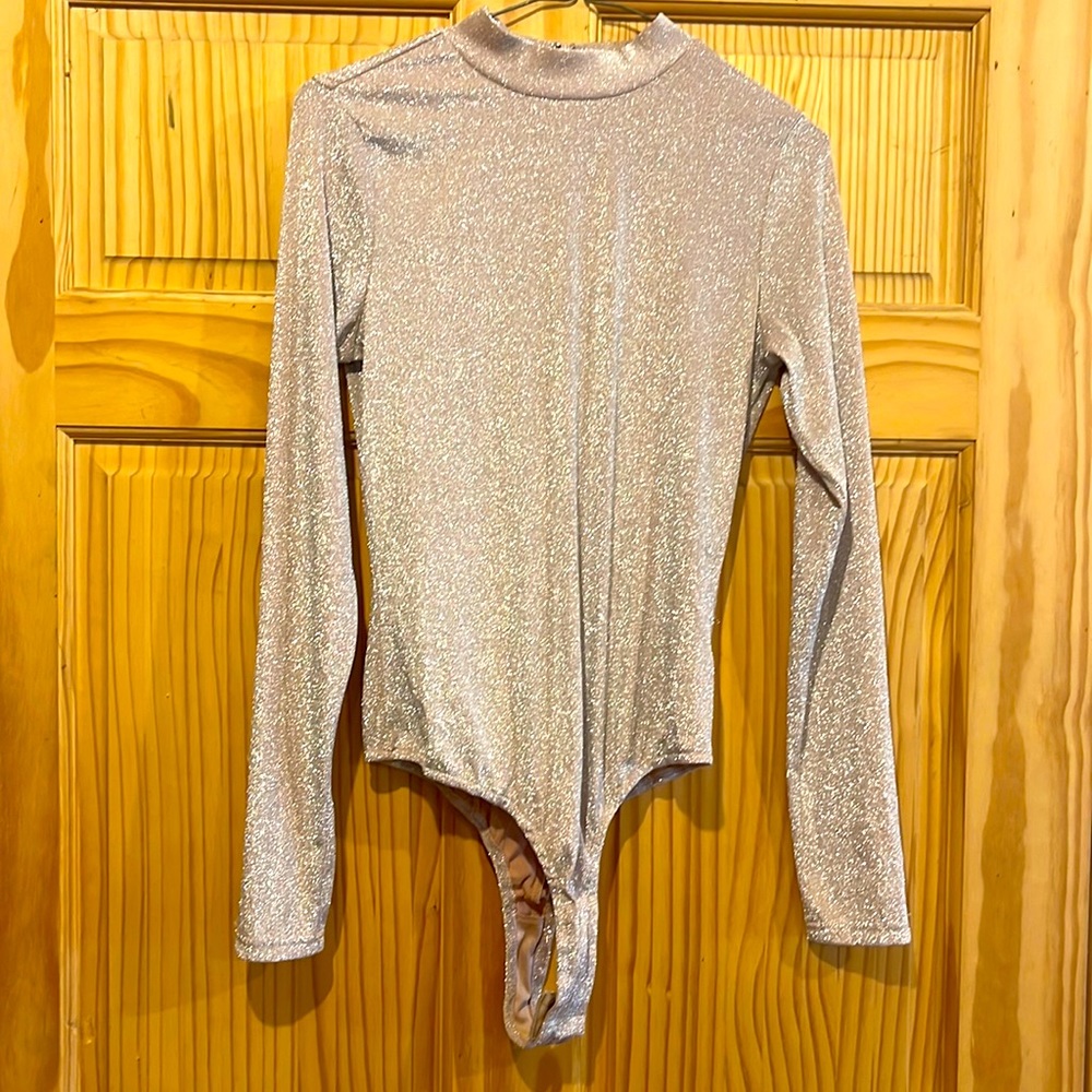 KatieKane bodysuit pink sparkle size L